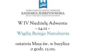 Msze w sanktuarium Kalwaria Zebrzydowska - pełny harmonogram i szczegóły