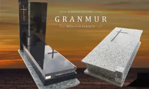 Wizualizacje nagrobków z czarnego i szarego granitu. Jak dobrać kolor granitu do otoczenia nagrobka?