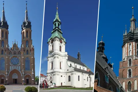 Trzy kościoły: bazylika, katedra i sanktuarium. Różnica między nimi to znaczenie rangi i funkcji.