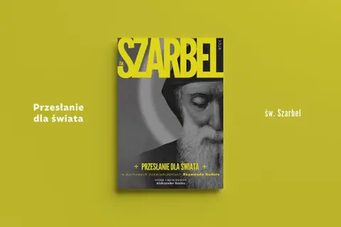 Okładka książki "Szabel. Przesłanie dla świata" ze zdjęciem brodatego mężczyzny w czapce.