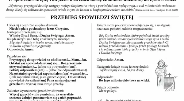 Formuła spowiedzi dla dorosłego: tekst modlitwy i przebieg sakramentu.