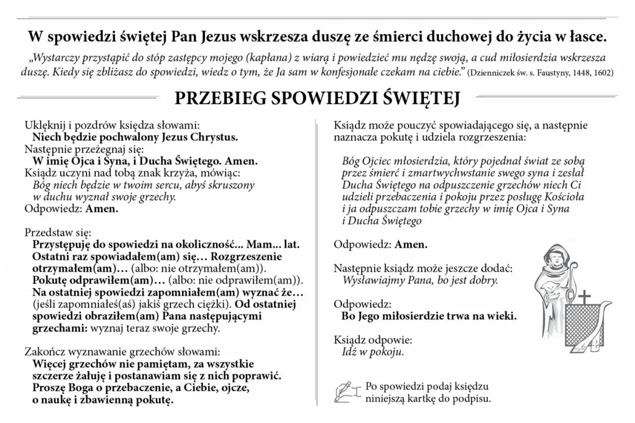 Formuła spowiedzi dla dorosłego: tekst modlitwy i przebieg sakramentu.