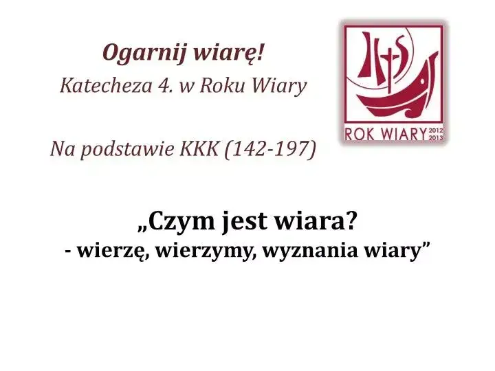 Zdjęcie Czym jest wiara - kluczowe definicje i znaczenie w prezentacji